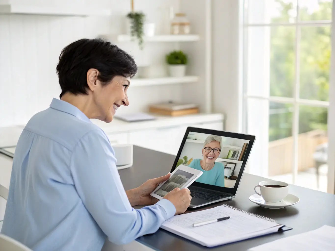 An agent assisting a customer with insurance-related questions over the phone, showcasing expertise and empathy.