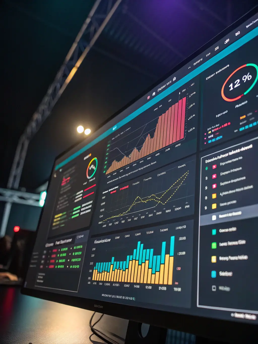 A vibrant image showcasing a successful PPC campaign dashboard with rising graphs and positive ROI metrics, emphasizing the effectiveness of Infinovis Media's advertising strategies.