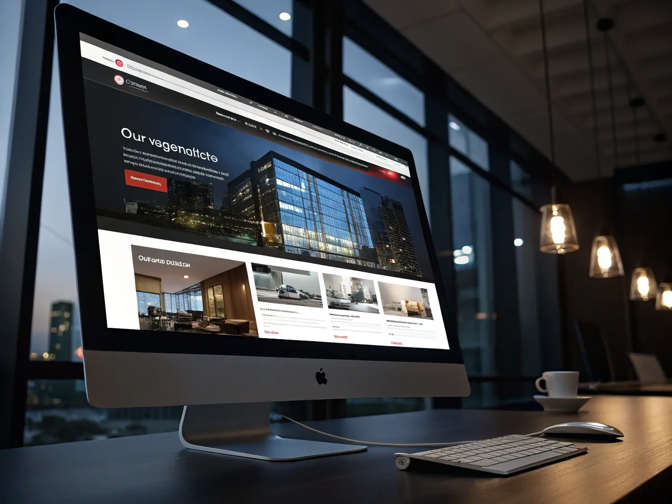 A clean, modern landing page design showcasing a clear call-to-action button and compelling visuals, emphasizing lead generation for a marketing campaign.